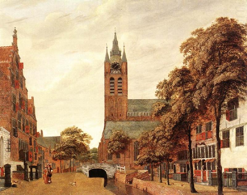 View of the Westerkerk, Amsterdam f, HEYDEN, Jan van der